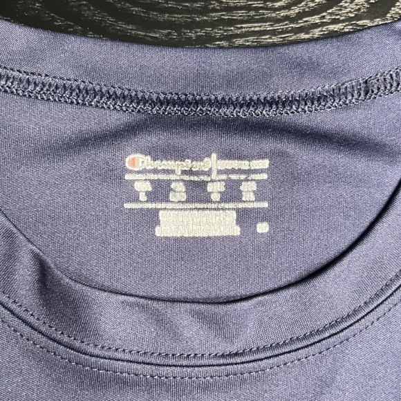 Champion Short Sleeve Shirt Navy Blue Size Large EUC - Picture 8 of 8